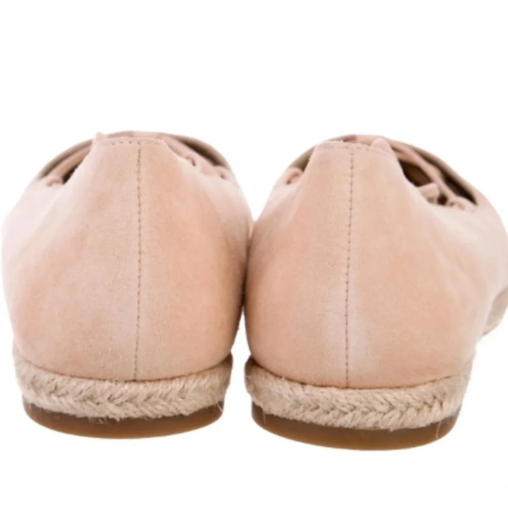 MICHAEL KORS COLLECTION CADENCE POINTED TOE LACEUP ESPADRILLE SHOES 38.5